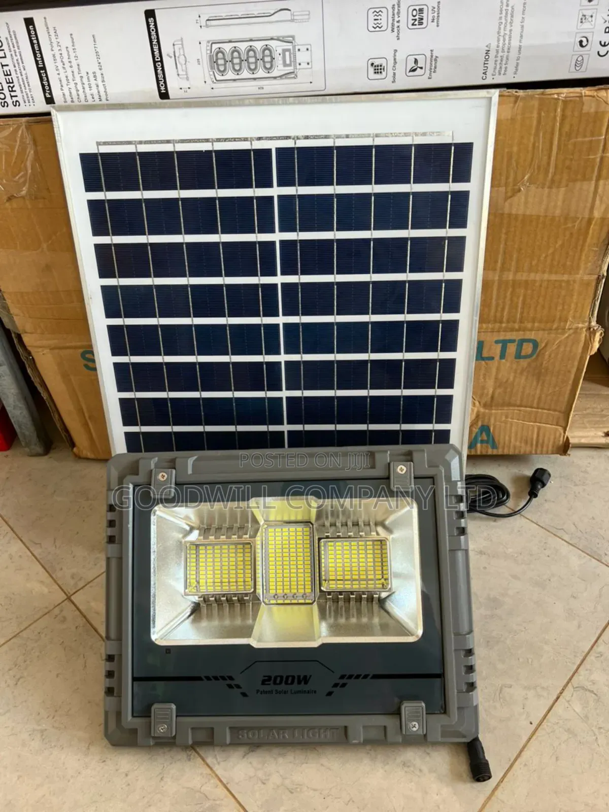 200w Solar Flood Light Model10vg90
