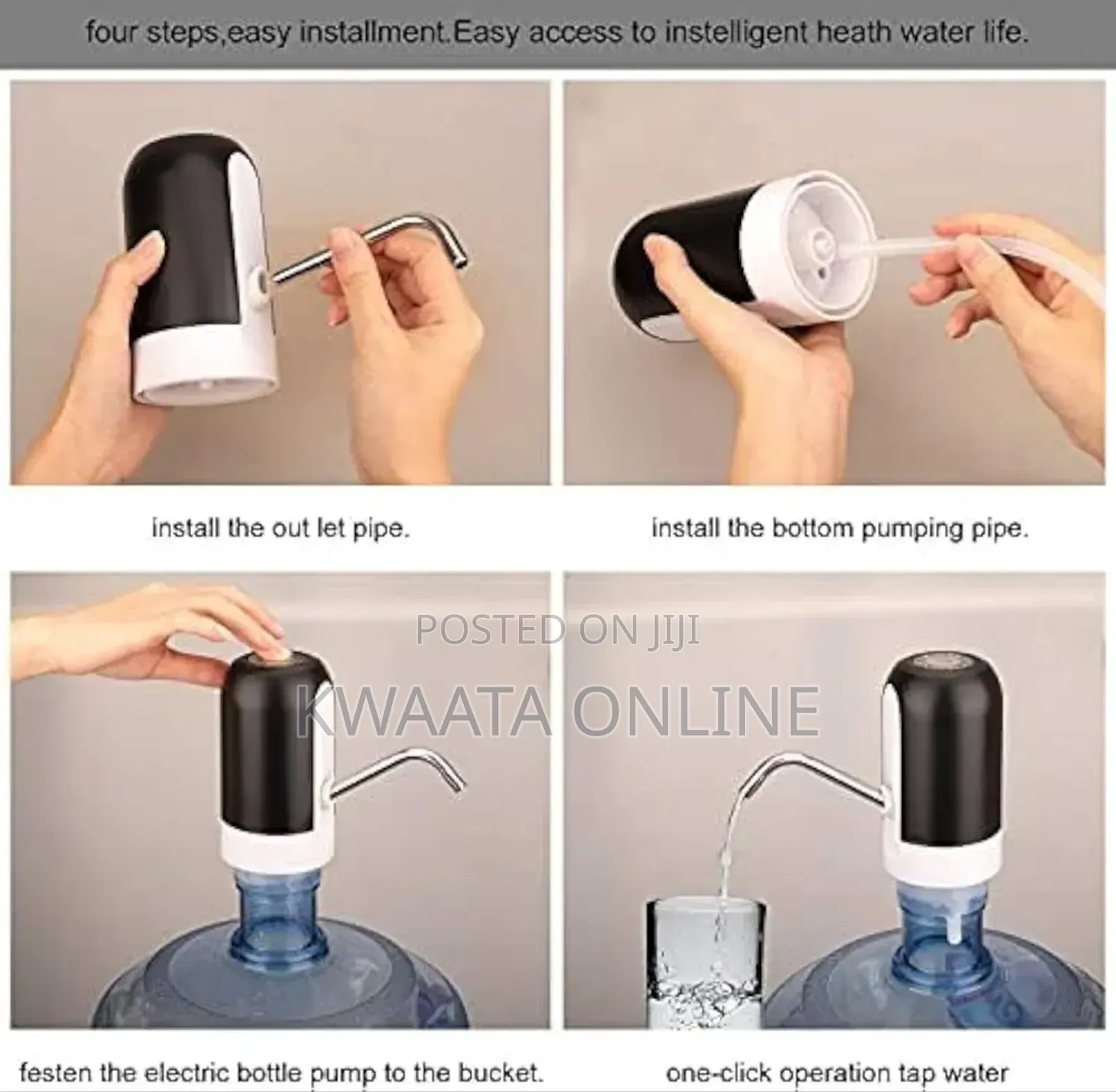 Electric Pump Rechargeble Wireless Dispenser for Drinking Water Bottle