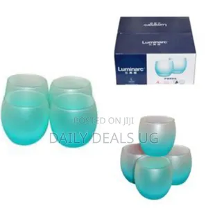 Luminarc 4 Pieces of Short Frost Juice/Water Glasses - Ice Blue