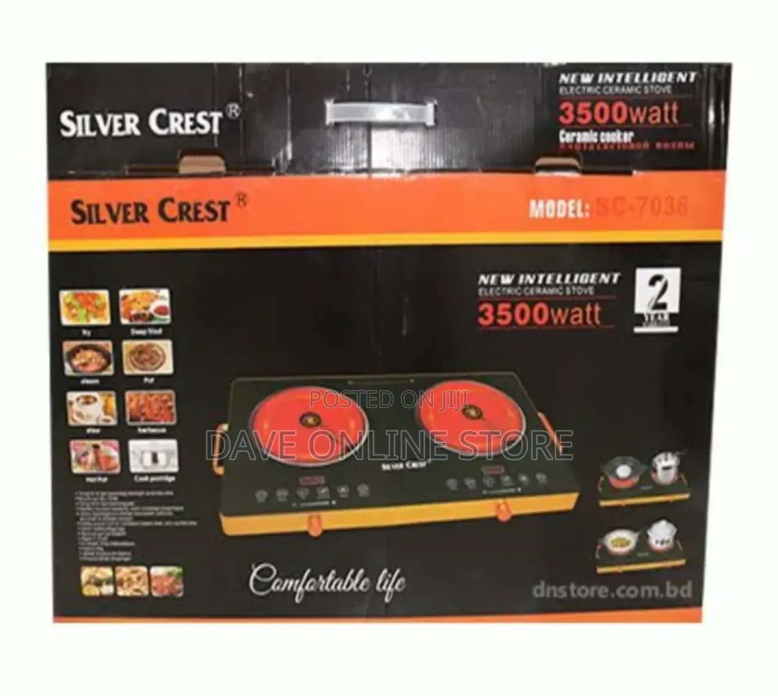 Silver Crest Infrared Double Burner, 7000w(3500w Each ,Infared Cooker