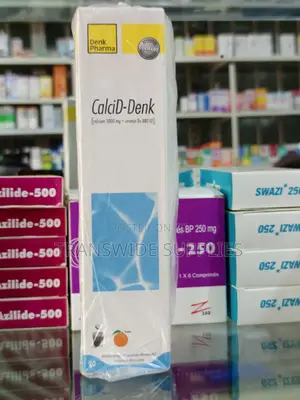 Calcid-Denk Calcium 1000mg+Vit D3 880iu Effervescent 20 Tabs Germany