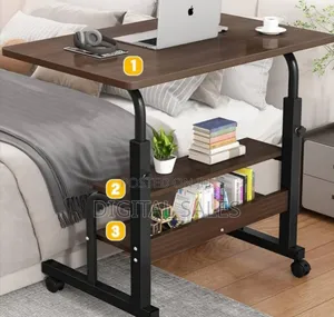 Adjustable Height Computer Bedside Table Portable Mobile Laptop Desk