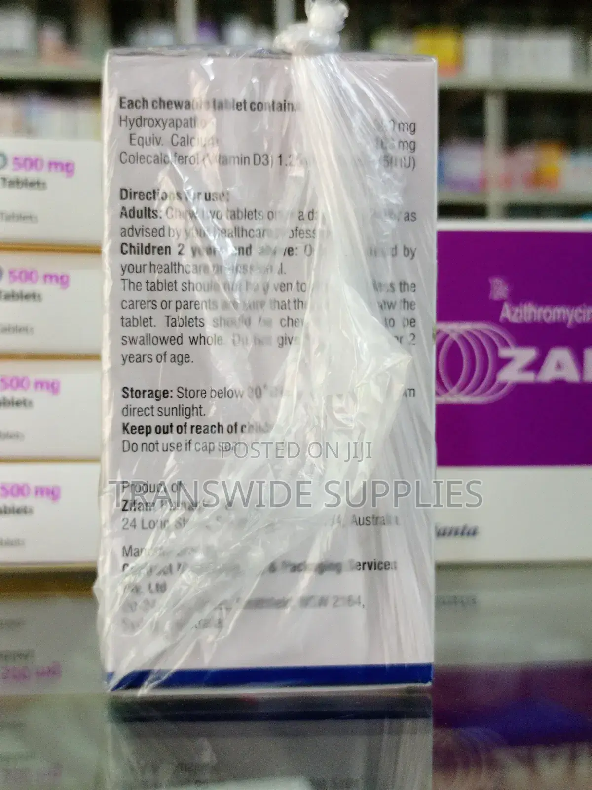 Ozical 30 Chewable Milk Calcium With Vit D3 Tabs - For Bones Muscles