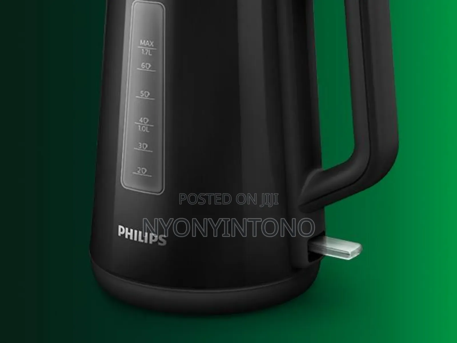 Philips Black Plastic Automatic Cordless Water Kettle 3000 Series