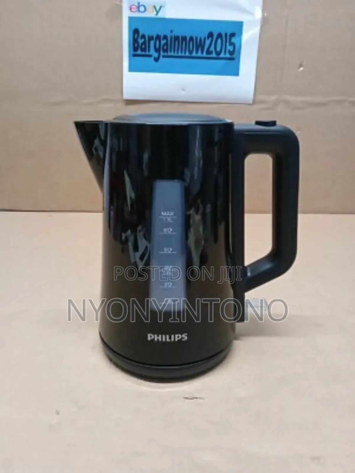 Philips Black Plastic Automatic Cordless Water Kettle 3000 Series
