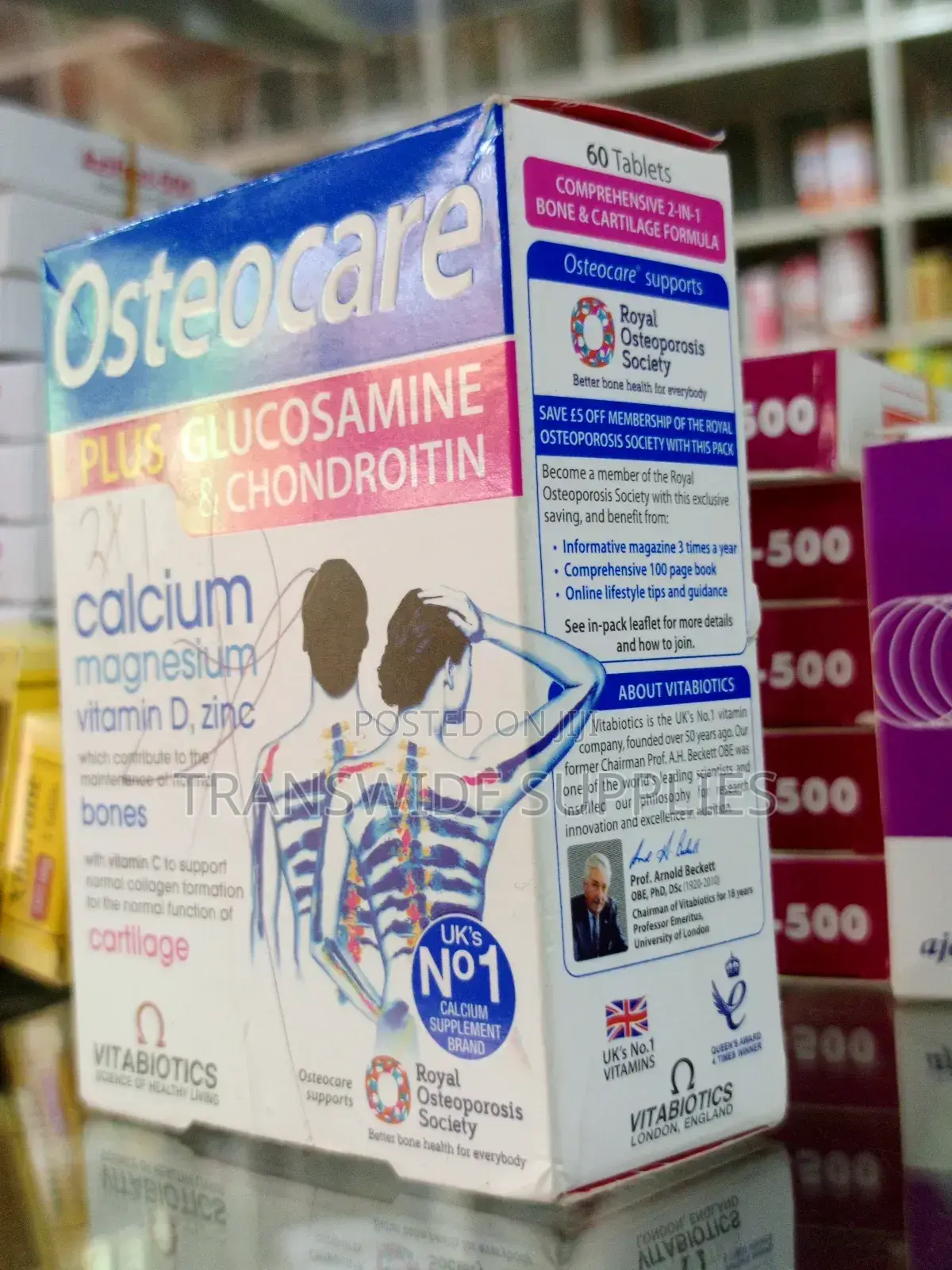 Osteocare Plus Glucosamine Chrondrotin 60tabs -for Bones Cartilage