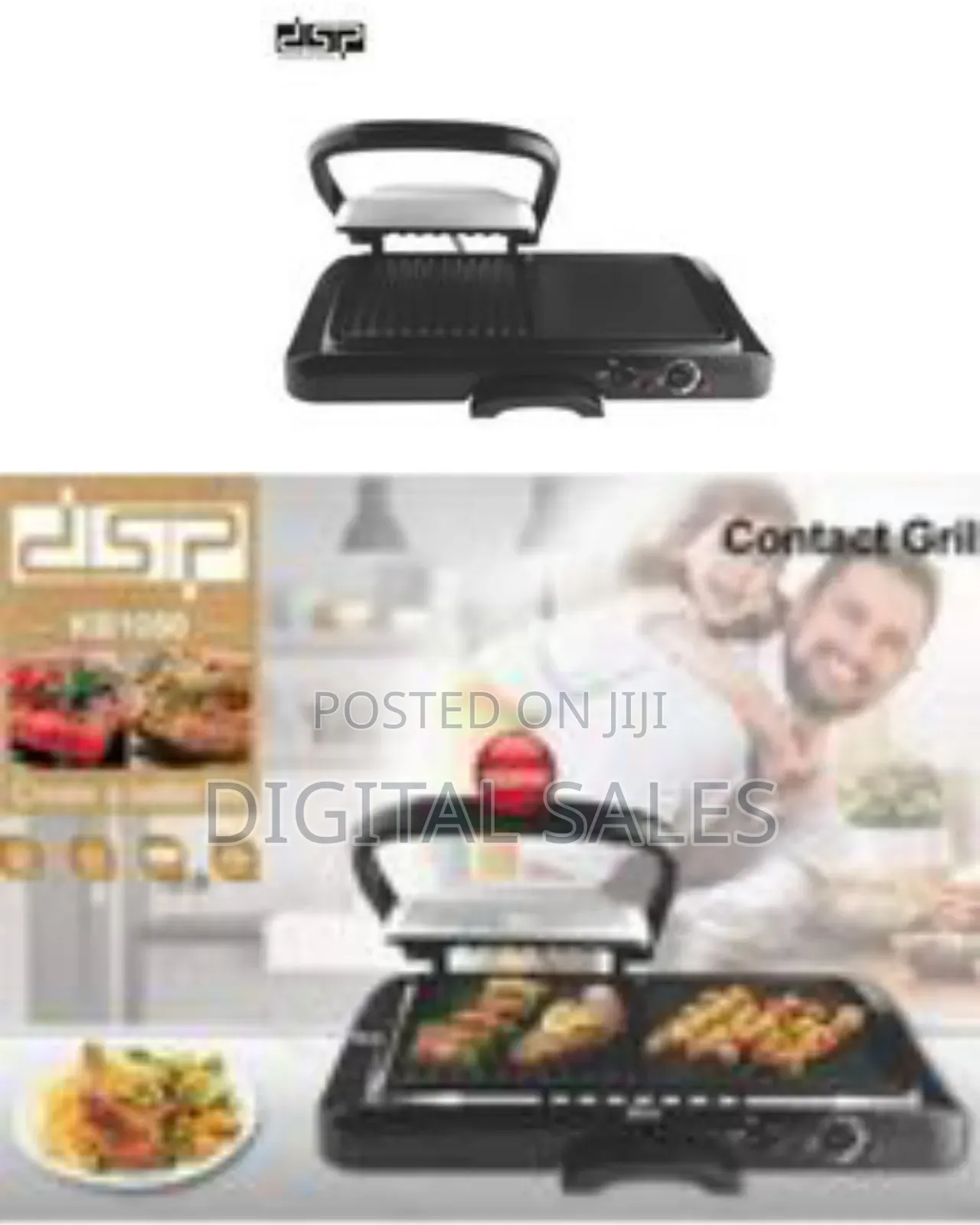 DSP 2 In1 Ielectric Grill Portable Nonstick Barbecue Press Machine