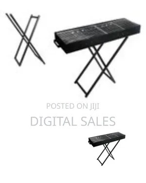 27.5*15.5 Inches Heavy Duty Foldable BBQ Stand With Kabab Smoker 0