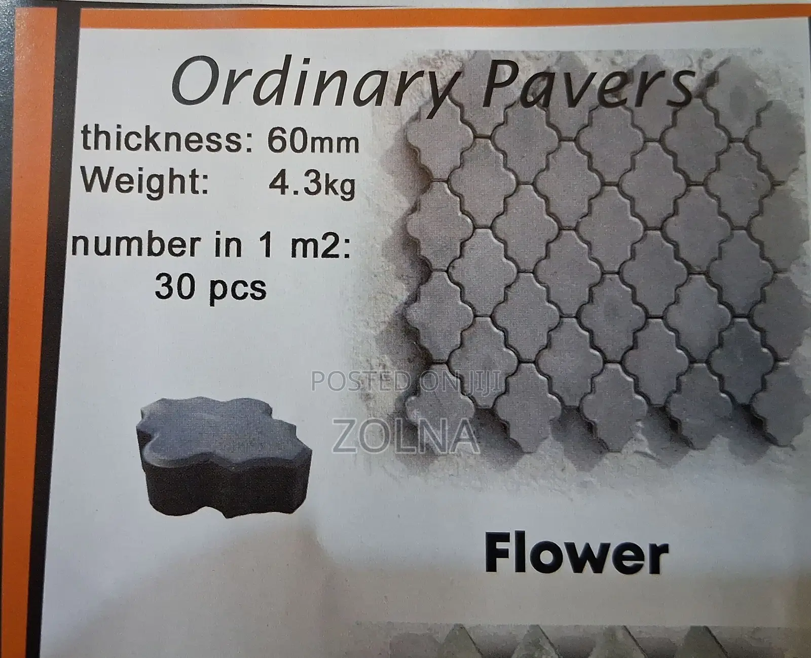 Flower Pavers Ordinary