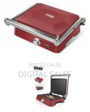 DSP Sandwich Maker Panini Presser Contact Grill Machine- Red