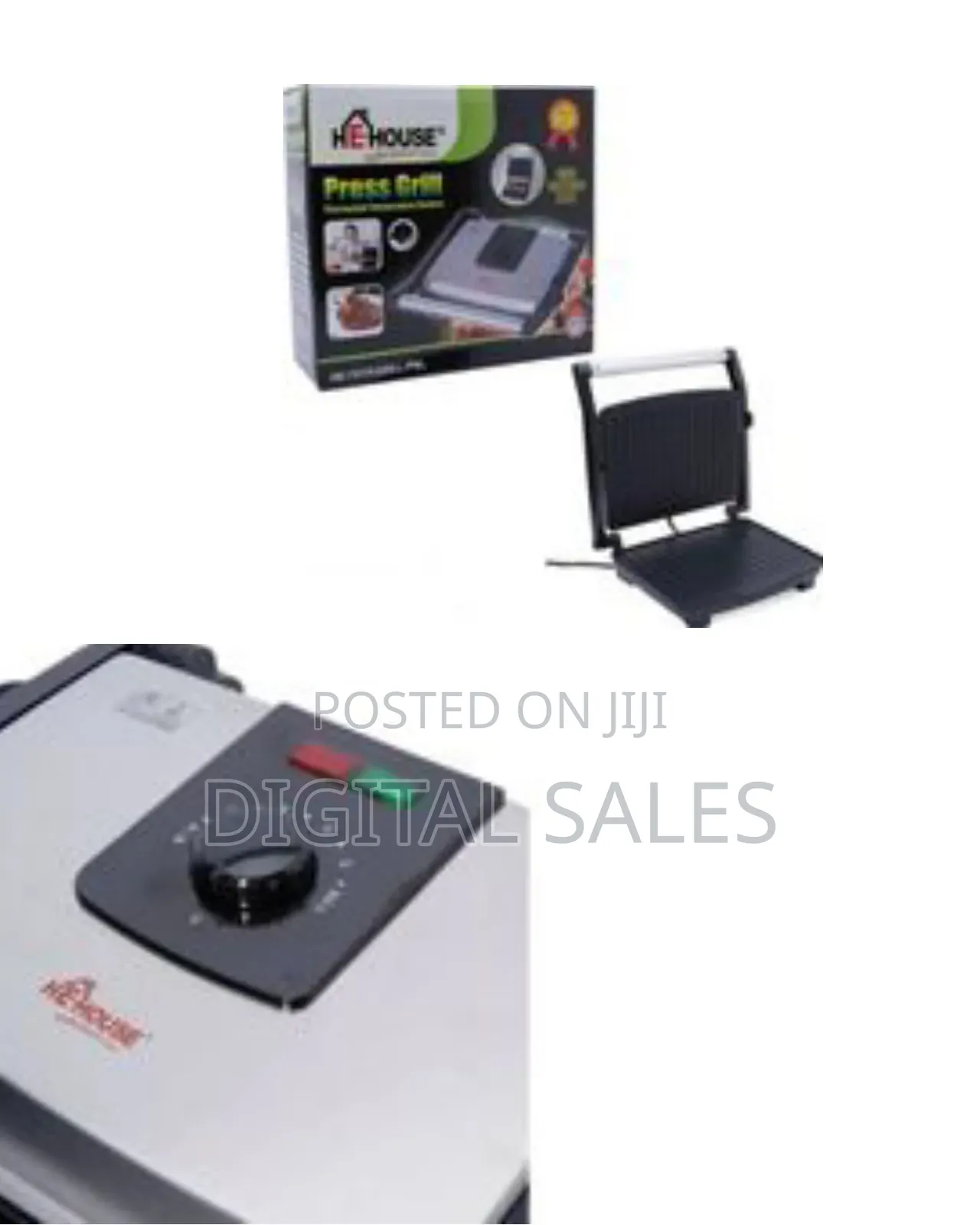 He-House 180 Degree Panini BBQ Grill / Sandwich Maker Press Machine-