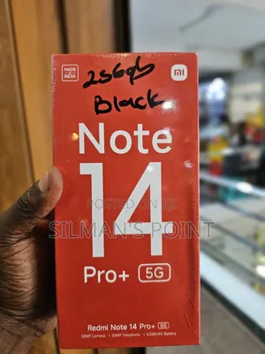 New Xiaomi Redmi Note 14 Pro+ 5G 256 GB Black