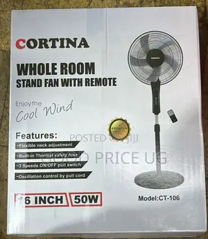 16 Inches Cortina Stand Fan With Remote