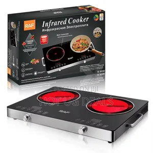 Raf Double Infrared Cooker Fast Cooking - Black