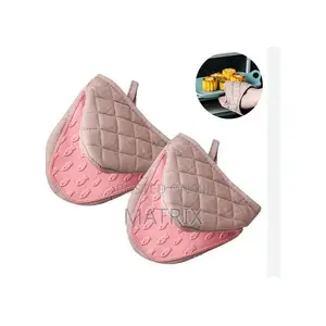 Short Oven Mitts,Heat Resistant Silicone Kitchen Mini Oven Mitts