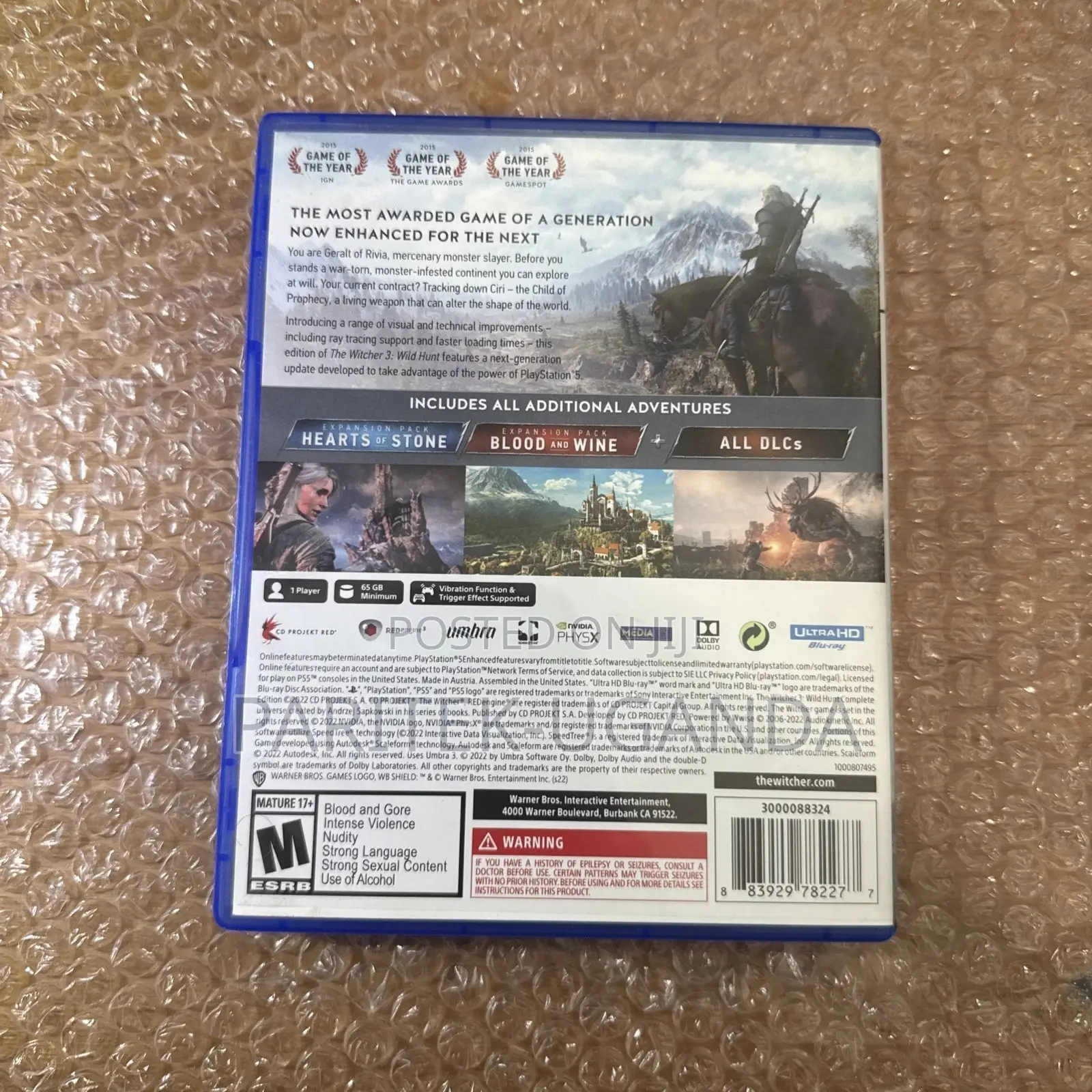 The Witcher Wild Hunt Ps5 Used