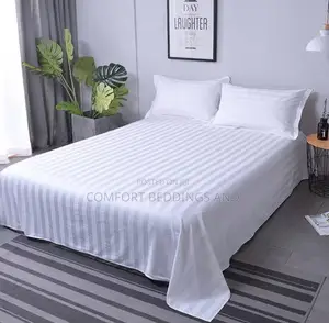 Stripped Bedsheets White 6*6