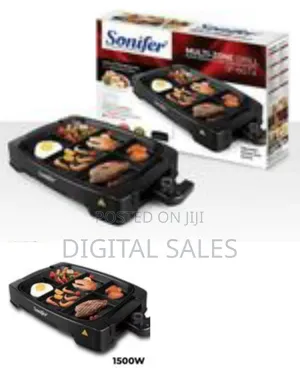 Sonifer Multi Portion Grill Powerful Electric BBQ Grill Cooker