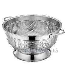 Other 24cm Rice,Vegetable Washing Strainer/Colander- Silver