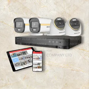 4 Channel CCTV Cameras Full Kit Colorvu Joli