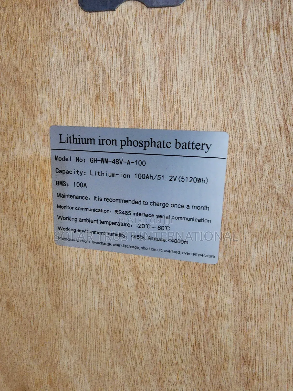 Lithium Battery 5kwh/48v