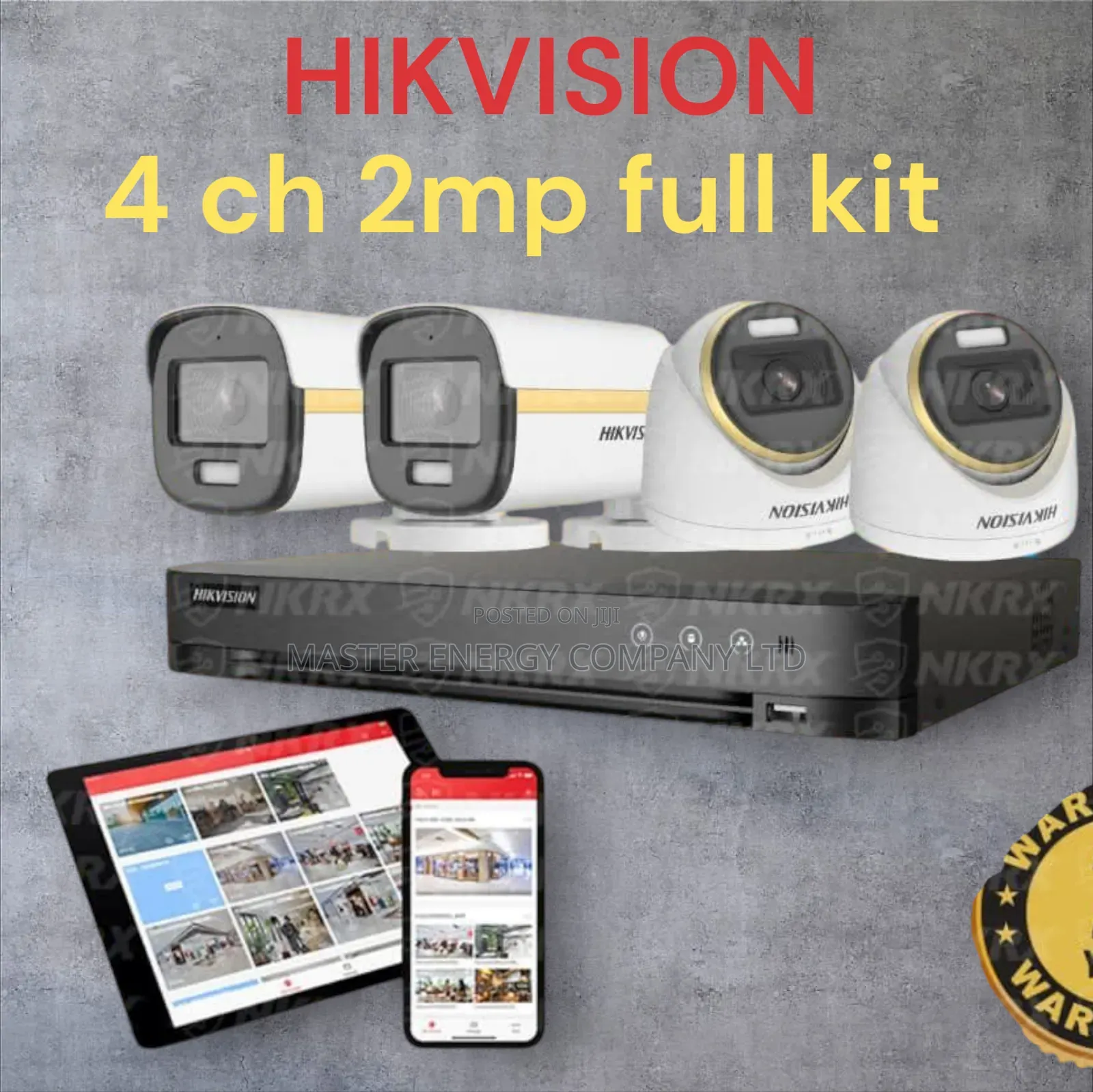 4 Channel CCTV Cameras Full Kit 2mp Fonsi