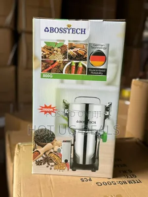 Bosstech Electric Grain And Spice Grinder 800g - Silver