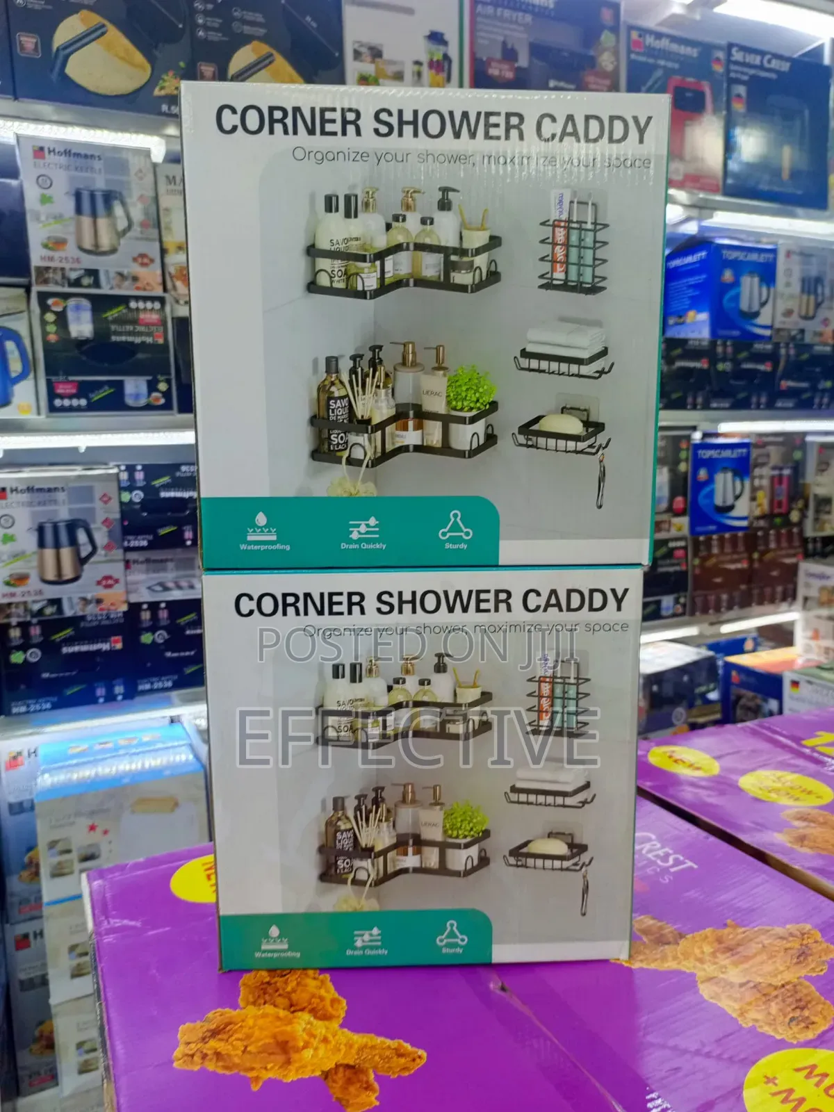 Cf Bs03 Corner No Drilling Shower Caddy