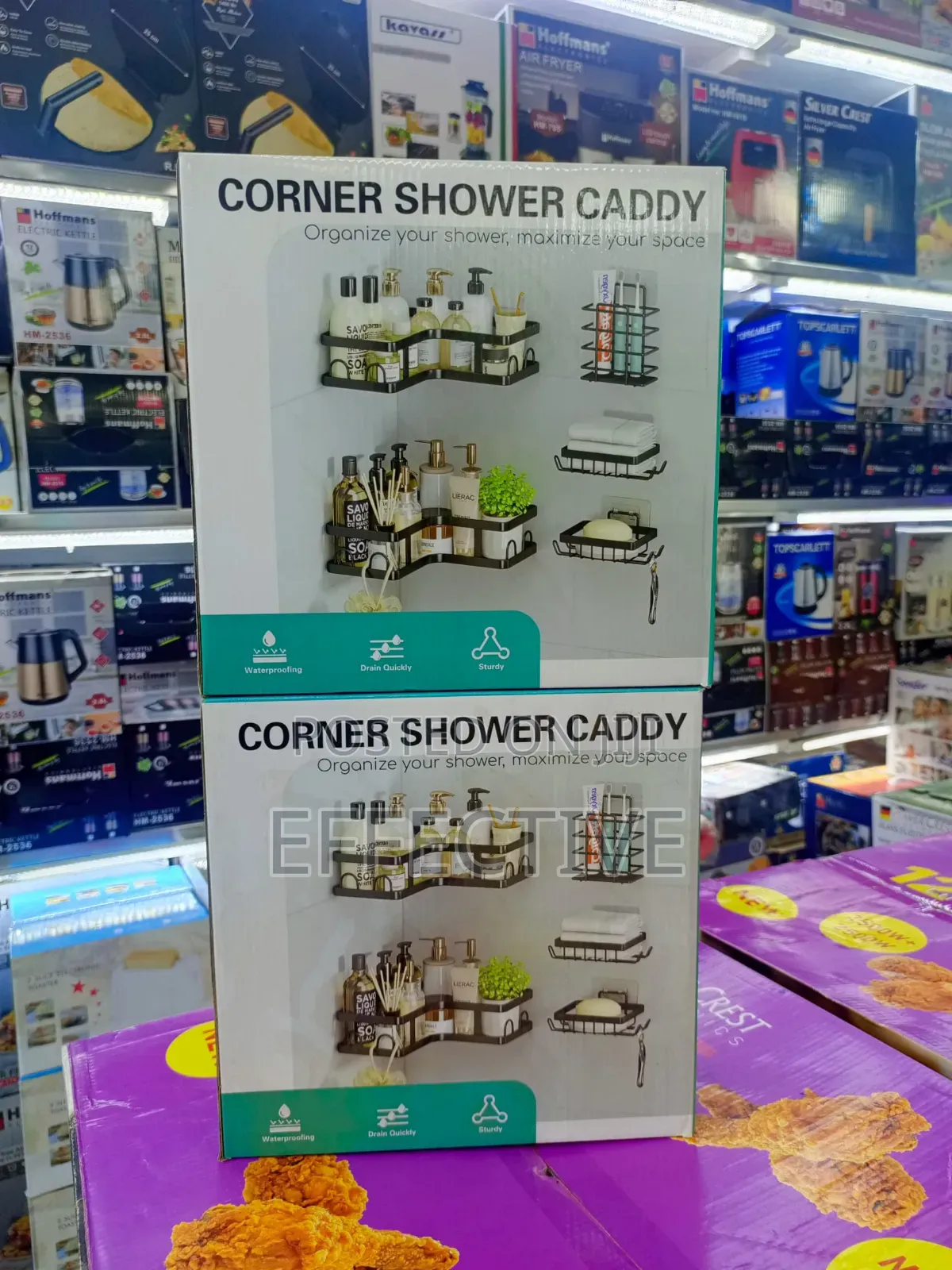 Cf Bs03 Corner No Drilling Shower Caddy