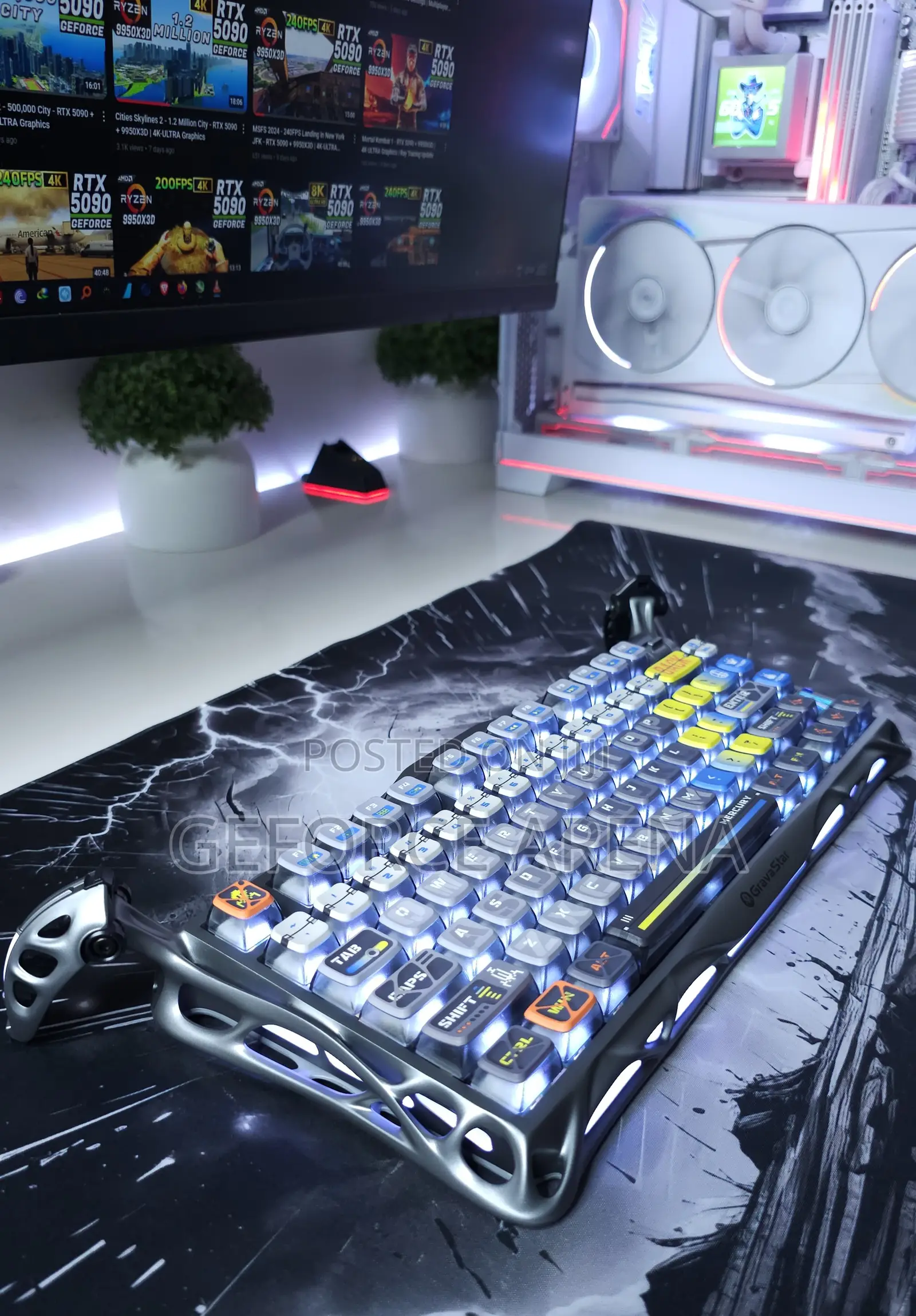 Gravastar Premium Mechanical RGB Wireless Keyboard