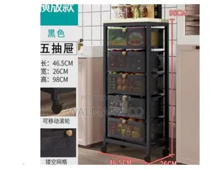 Kitchen Storage Rack -Black