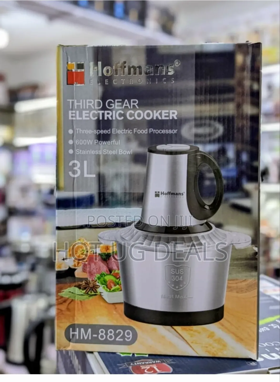 Hoffmans 3l  Food Processor Vegetable Chopper Meat Grinder