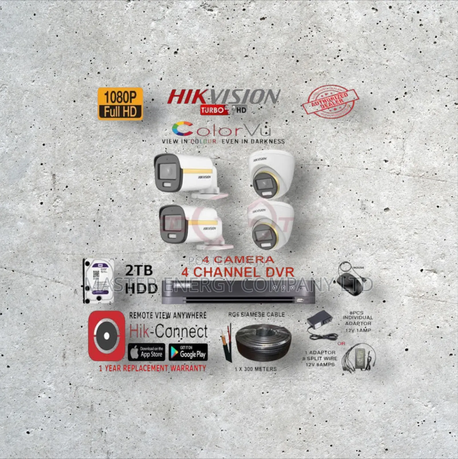 4 Channel CCTV Cameras Full Kit 2mp Jedi