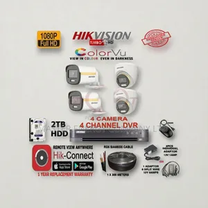 4 Channel CCTV Cameras Full Kit 2mp Boir