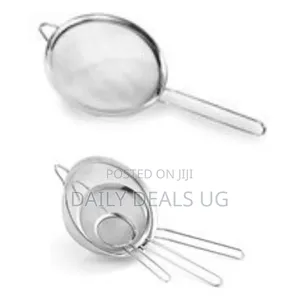Fine Mesh Food, Juice Strainers/Sieves - 3 PCS - Silver