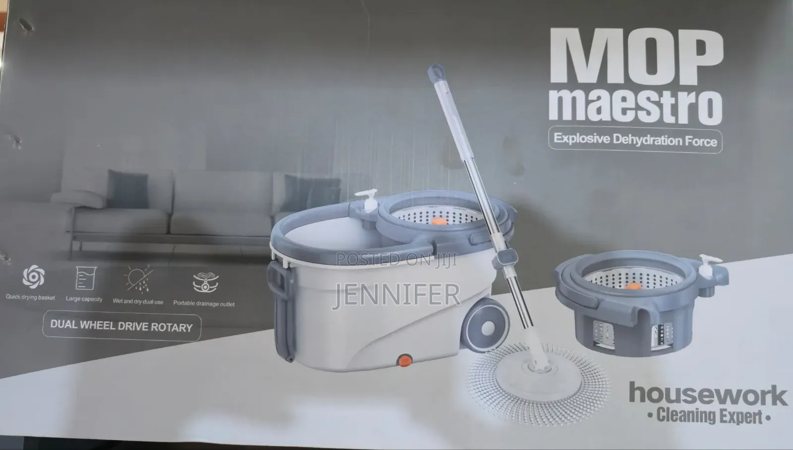 Maestro Original Heavy-Duty Spin Mop