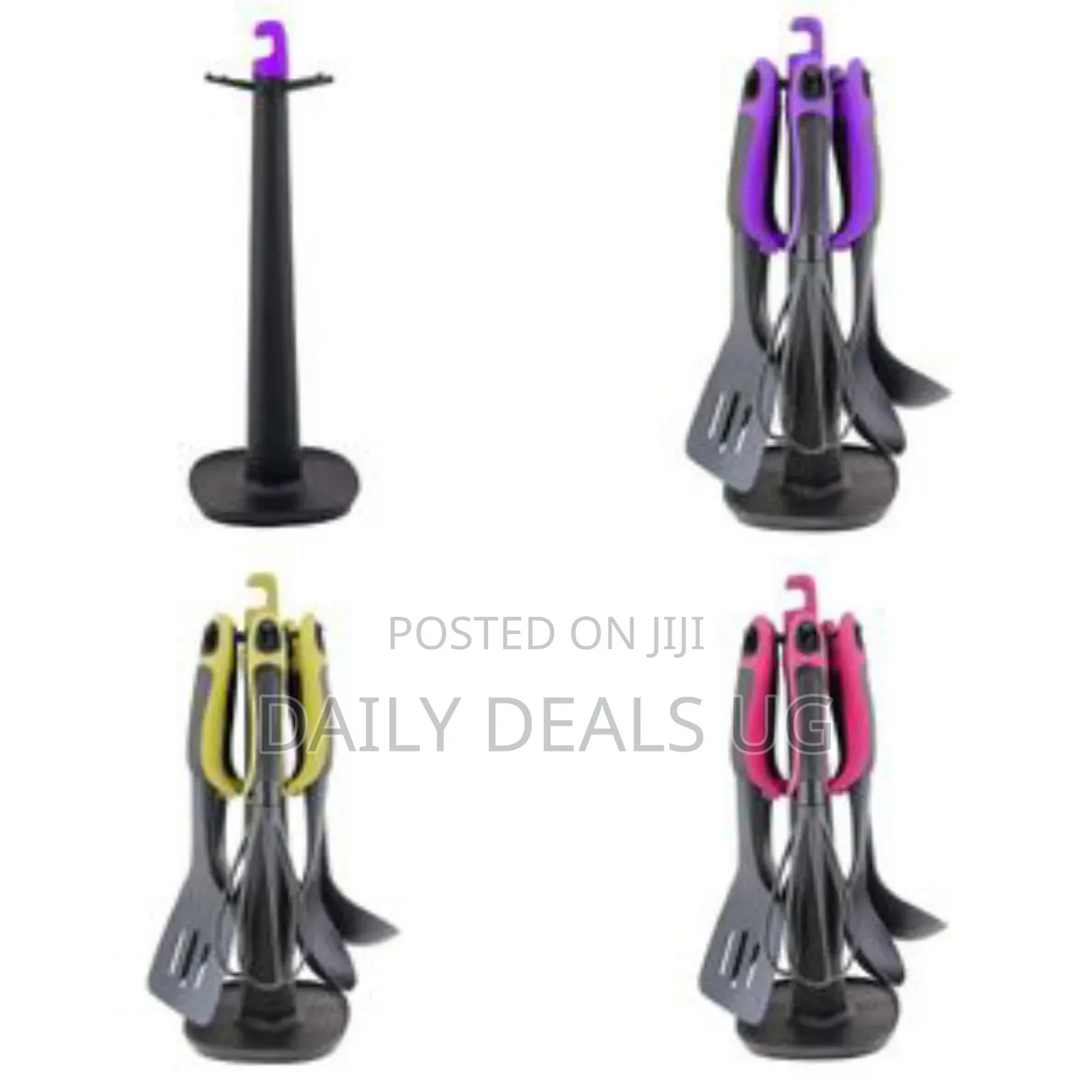 7 Piece Silicone Non Stick Kitchen Tool Cooking Utensils Serving Spoon