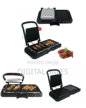 DSP 2 In1 Dual Side Griddle Non-Stick Electric BBQ Grill Press