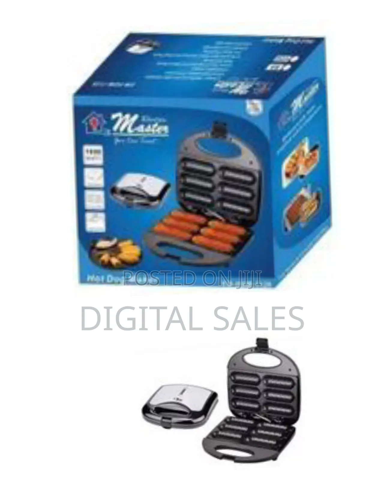 Electro Master 6 PCS Hot Dog Maker Grill Em-HDM-1128- Multicolor