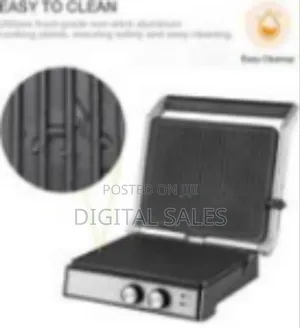 Avinas Electric Detachable Contacts Teak BBQ Meat Grill Pan Machine