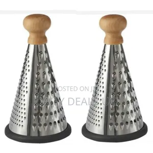 Round Sided Stainless Steel Vegetable Grater Slicer-Silver