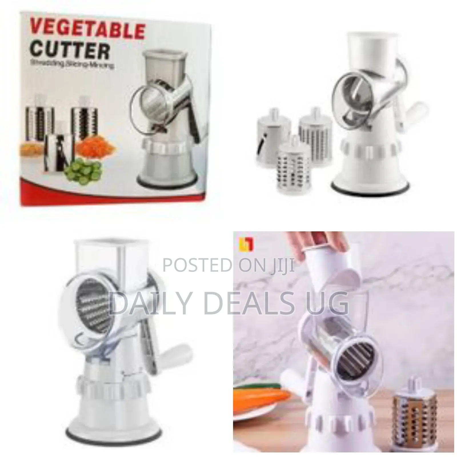 Multifunctional 3 in 1 Spiral Slicer Hand Vegetable Slicer Kitchen