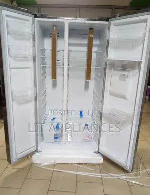 Chiq 680l Side by Side Refrigerator With a Water Dispenser.