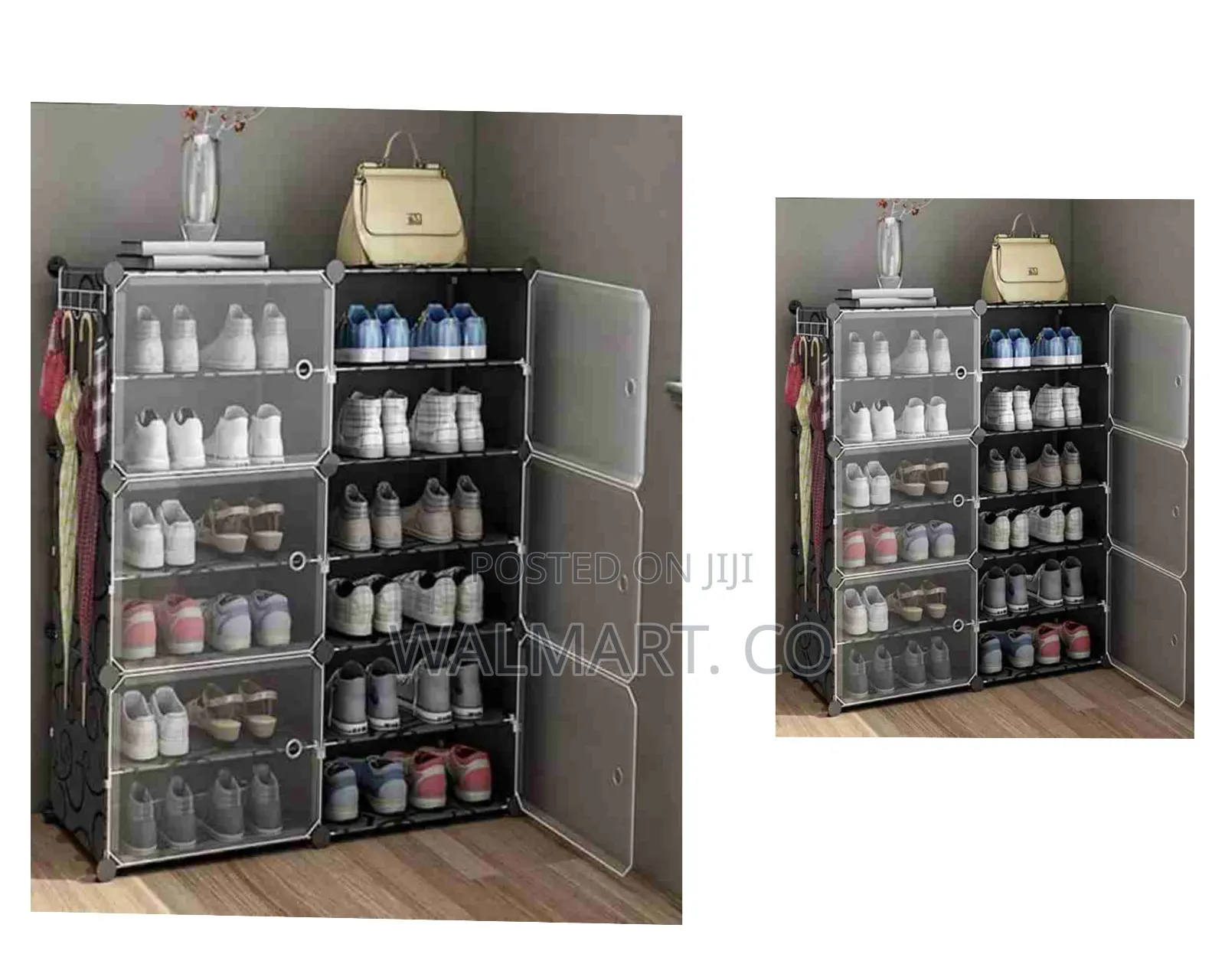 Modular Plastic Shoe Rack Organizer