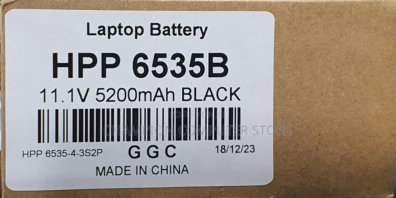 Hp Compaq 6530b, 6530s, 6535b, 6730b, 6735b, 6736b Black