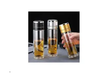 Double Walled Glass Tea Tumbler