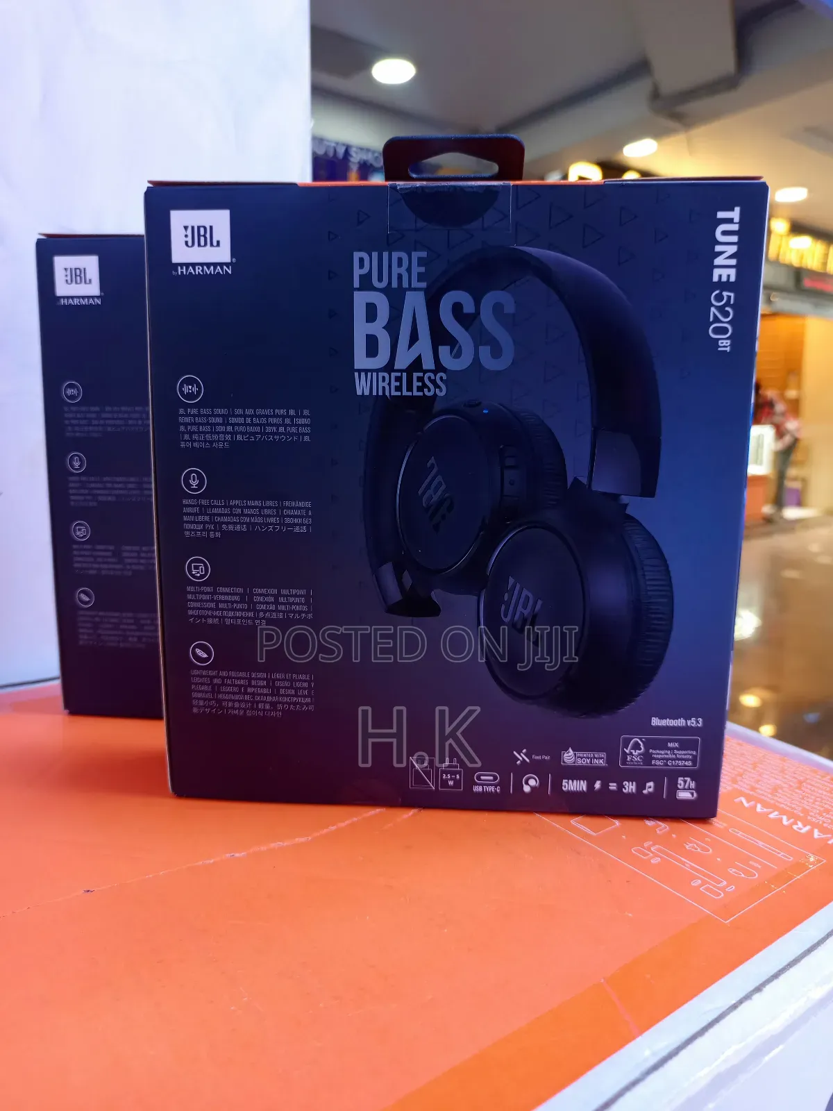 Jbl Tune 520bt Wireless On-ear Headphones.