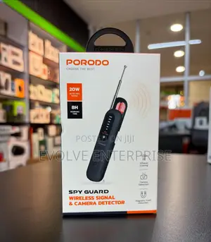 Porodo Spy Guard Wireless Signal Camera Detector – Black