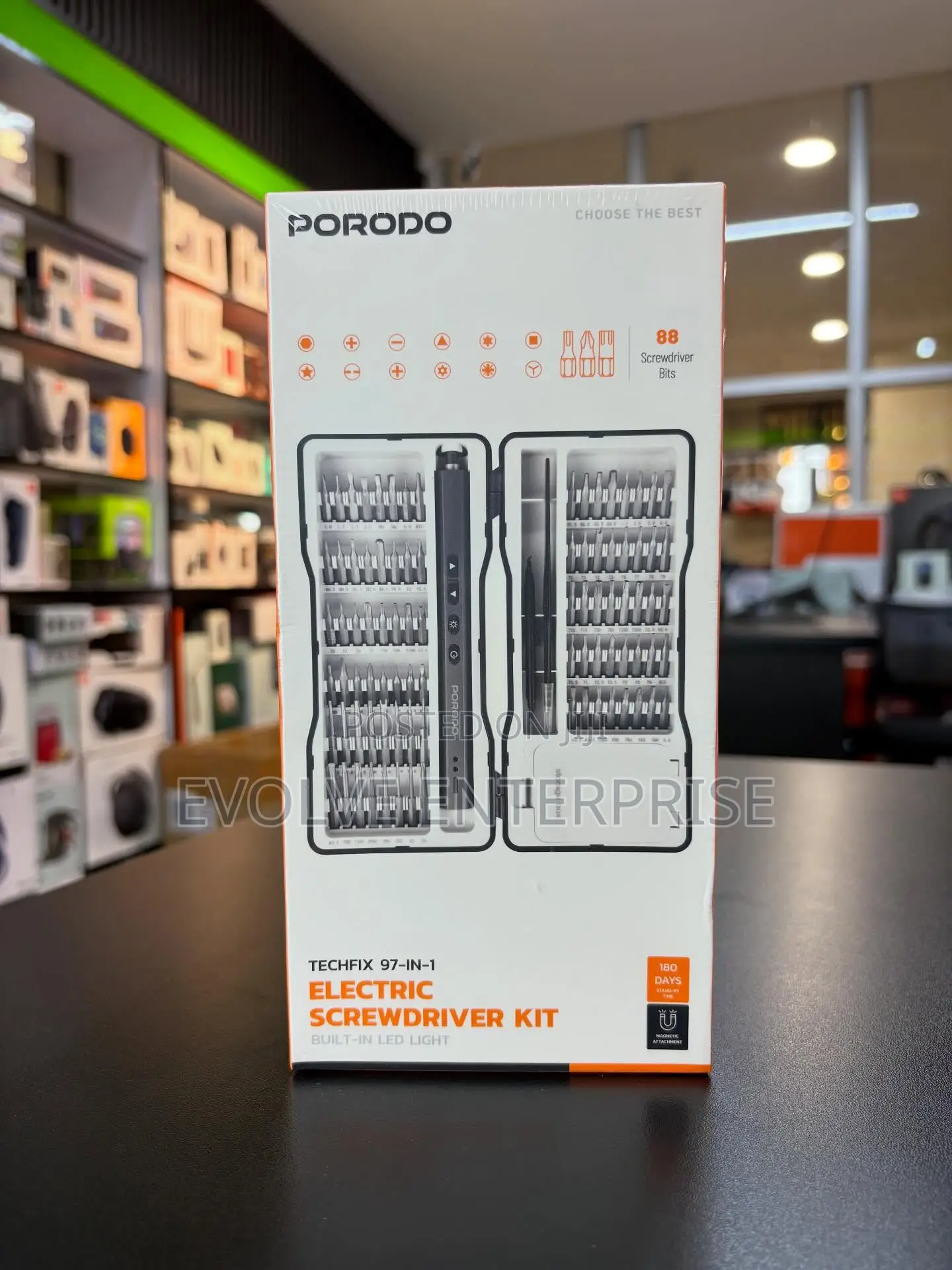 Porodo Techfix 97-in-1 Electric Screwdriver Kit