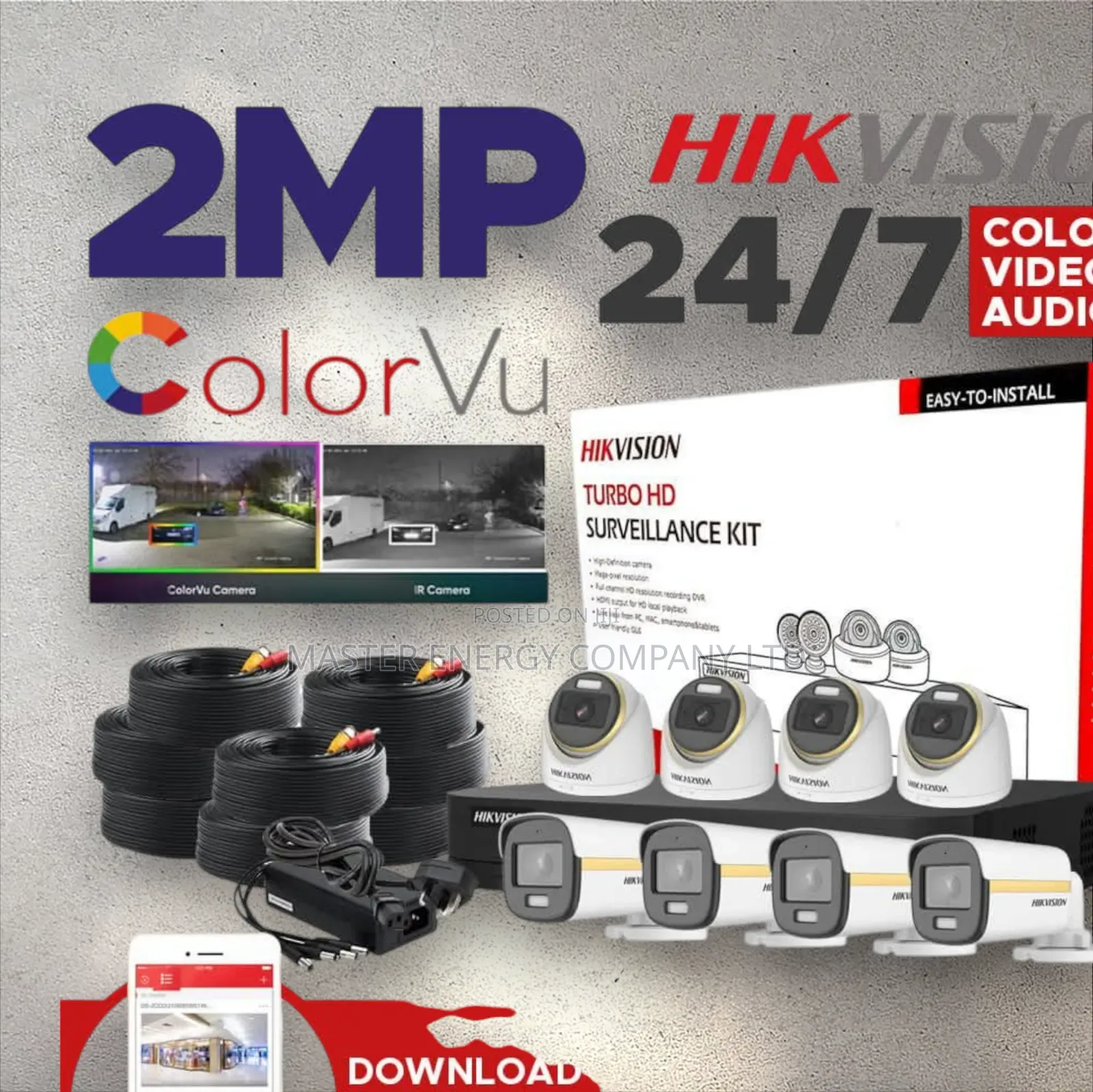 8 Channel CCTV Cameras Full Kit 2mp Niri